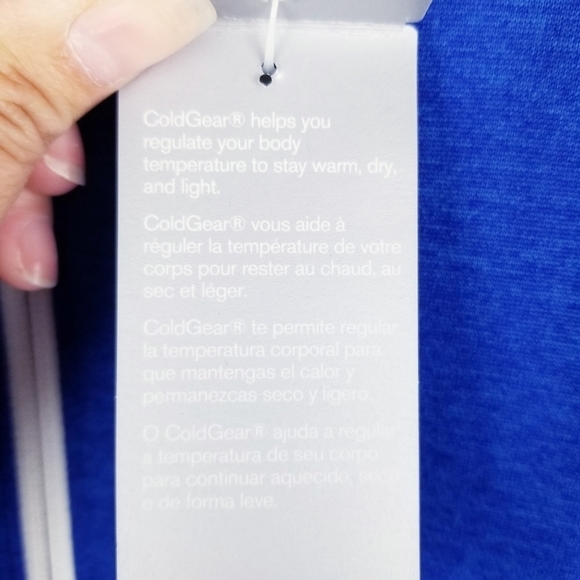 Under Armour ColdGear Women's Blue Zip Front Jacket Sweatshirt NWT - Picture 6 of 16